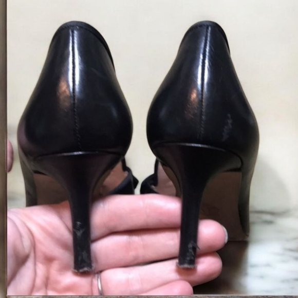 AD & Daughters “Cavielle” Leather Bow D'Orsay Pump in Black Size 8 - Picture 5 of 8